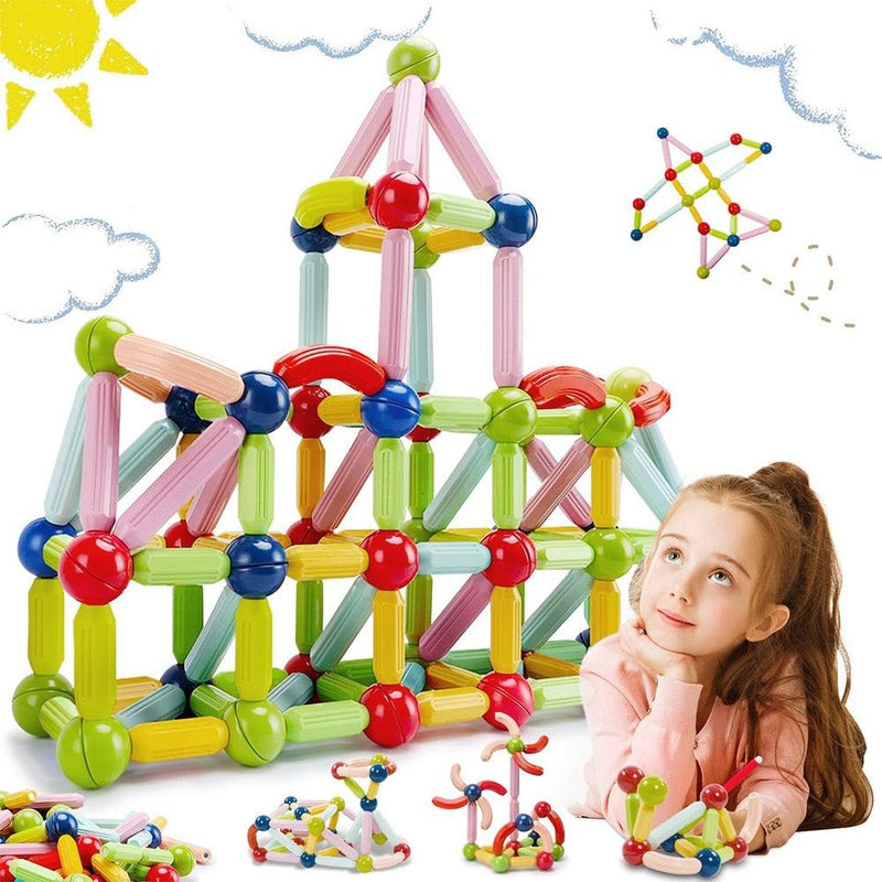 Blocos de Construção Magnéticos  -  Infantil - Liberte a imaginação de seu filho!