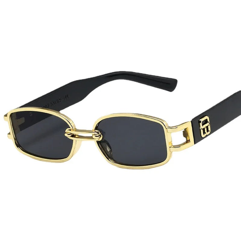 Óculos retangular de sol feminino  designer vintage estilo retro - Clássico que nunca sai de moda!