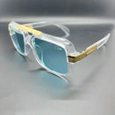 Óculos de sol esportivo unissex estilo retro armação de metal proteção UV 400 - Destaque-se com um acessório que te valoriza!