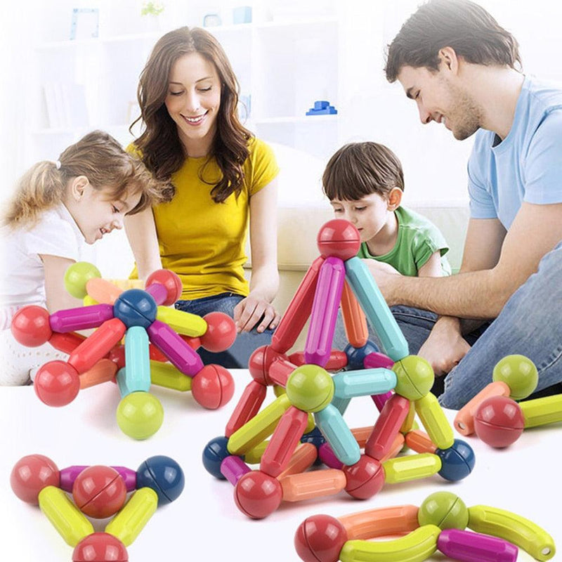 Blocos de Construção Magnéticos  -  Infantil - Liberte a imaginação de seu filho!