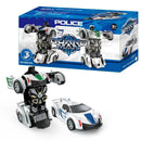 Brinquedo interativo de animação na transformação de robô em carro x robô - Transforme a brincadeira em aventura!