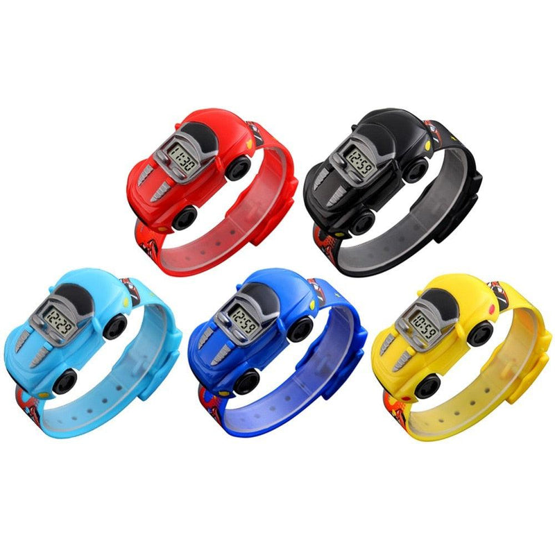 Relógio Infantil modelo  carro - O relógio perfeito para os pequenos pilotos!