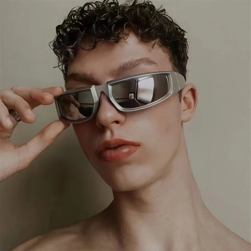 Óculos de sol  de luxo esportivo  masculino e feminino UV 400 espelhado e colorido - Estilo e proteção para seus olhos, em qualquer aventura!