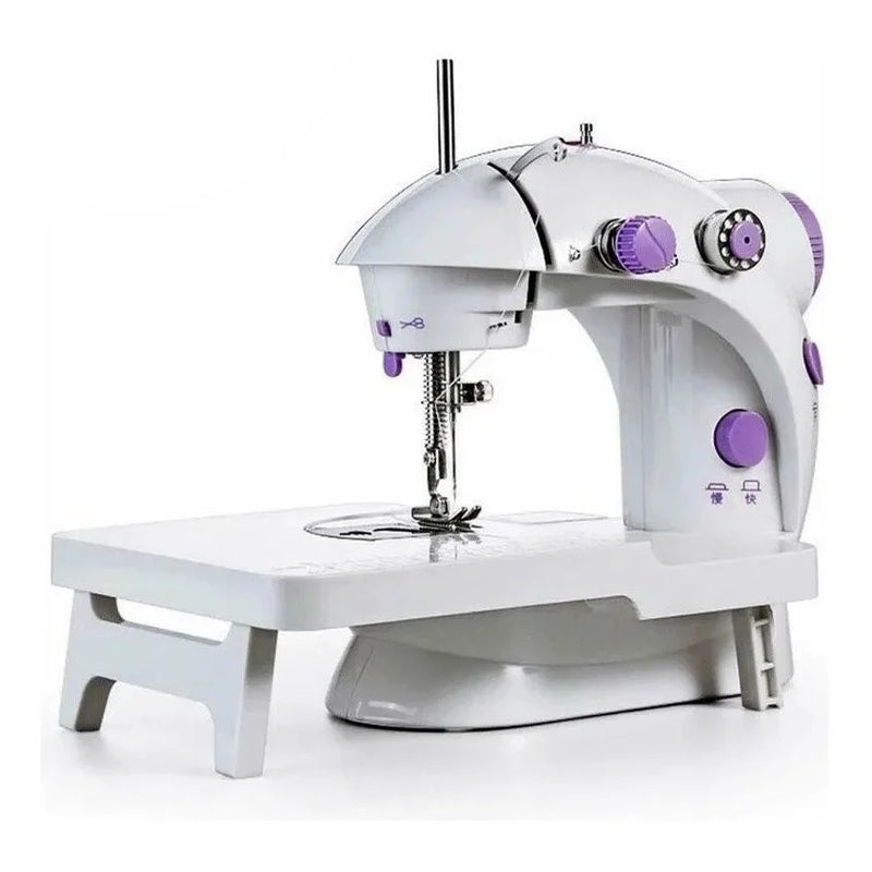Mini máquina de costura doméstica portátil, luz noturna, pedal, linha reta- Crie, personalize e reforme com a sua mini máquina de costura!