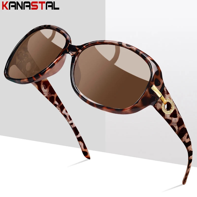 Óculos de sol polarizados femininos Fashion para Festa Praia Viagem , Antirreflexo -Estilo e proteção em um só óculos!