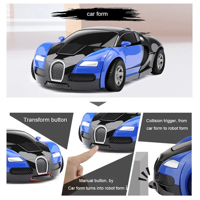 Brinquedo interativo de animação na transformação de robô em carro x robô - Transforme a brincadeira em aventura!