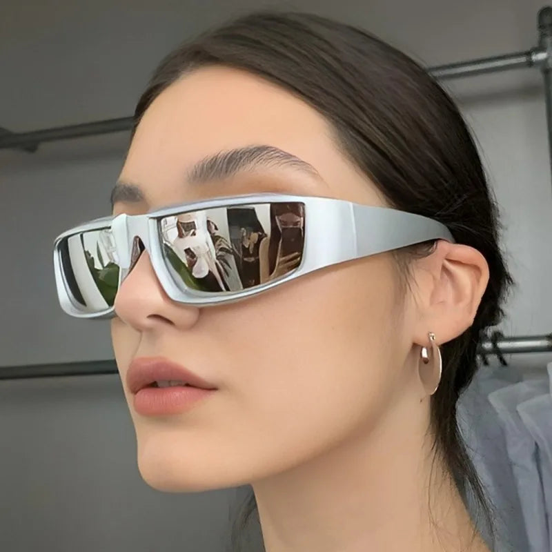 Óculos de sol  de luxo esportivo  masculino e feminino UV 400 espelhado e colorido - Estilo e proteção para seus olhos, em qualquer aventura!