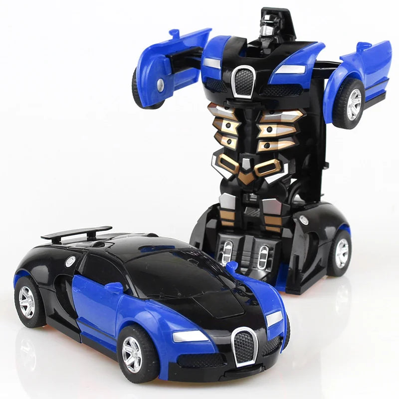 Brinquedo interativo de animação na transformação de robô em carro x robô - Transforme a brincadeira em aventura!