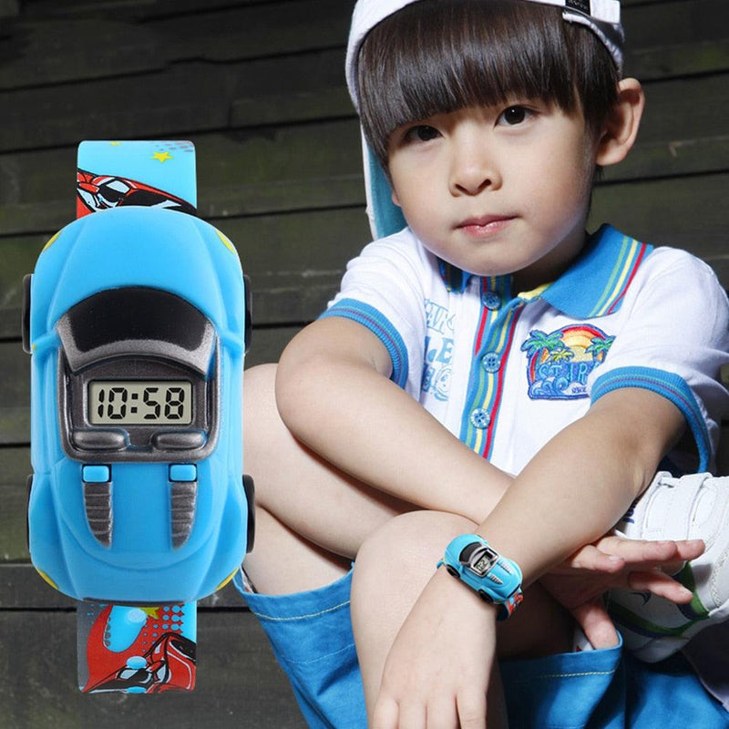 Relógio Infantil modelo  carro - O relógio perfeito para os pequenos pilotos!