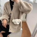 Bolsa infantil - ursinho de pelúcia - A bolsa mais fofa para as pequenas fashion!