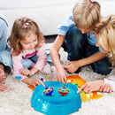 Brinquedo  interativo giroscópio de bandeja redonda para jogos de competição entre crianças - Gire, compita e divirta-se!