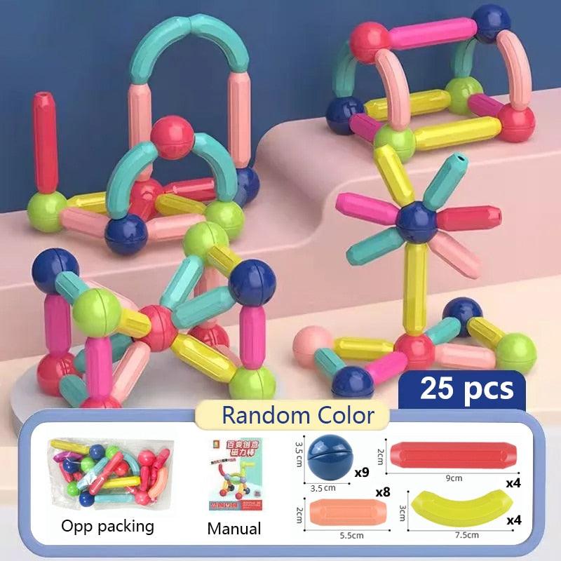 Blocos de Construção Magnéticos  -  Infantil - Liberte a imaginação de seu filho!