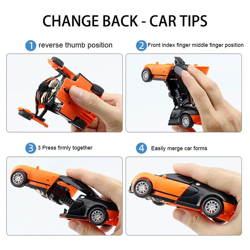 Brinquedo interativo de animação na transformação de robô em carro x robô - Transforme a brincadeira em aventura!