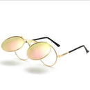 Óculos de sol steampunk dobrável masculino  e feminino com lentes duplas  e armação de liga de metal- Visão nítida e estilo em qualquer situação!