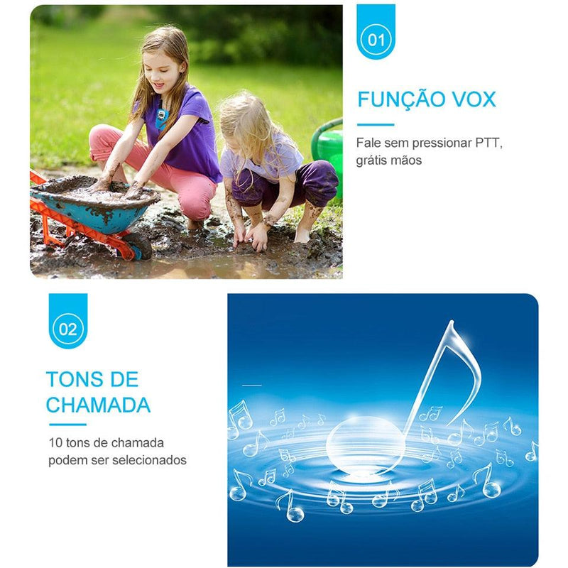 Rádio Transmissor Portátil Infantil  - Aventura e diversão nas mãos das crianças!