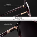 Óculos de sol feminino polarizado de grandes dimensões proteção UV 400 - Acessório indispensável para um look impecável!