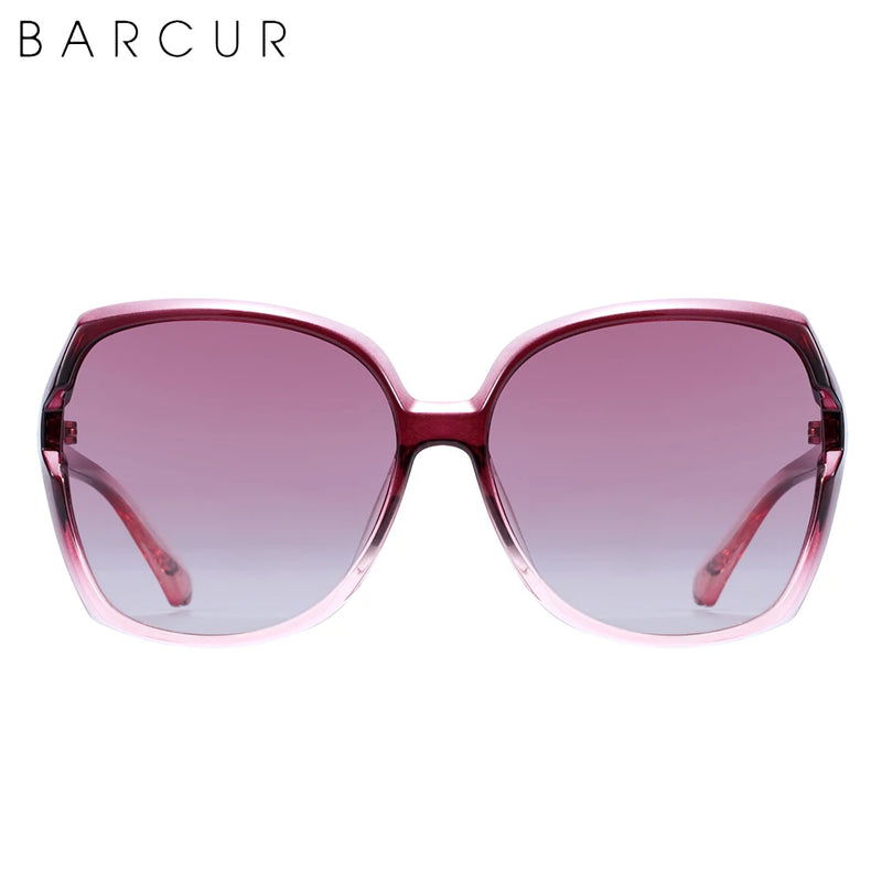 Óculos de sol feminino polarizado de grandes dimensões proteção UV 400 - Acessório indispensável para um look impecável!