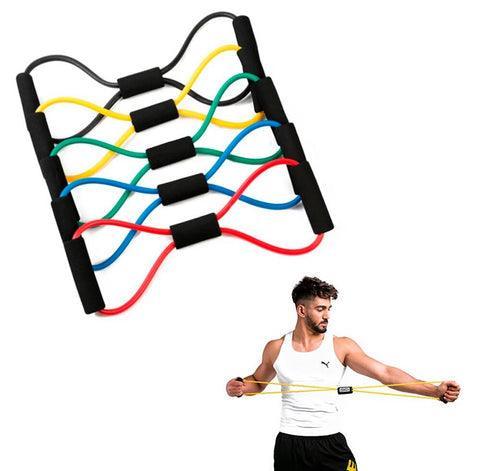 Elástico Extensor - Para Exercícios - Perca peso, ganhe força e defina os músculos!